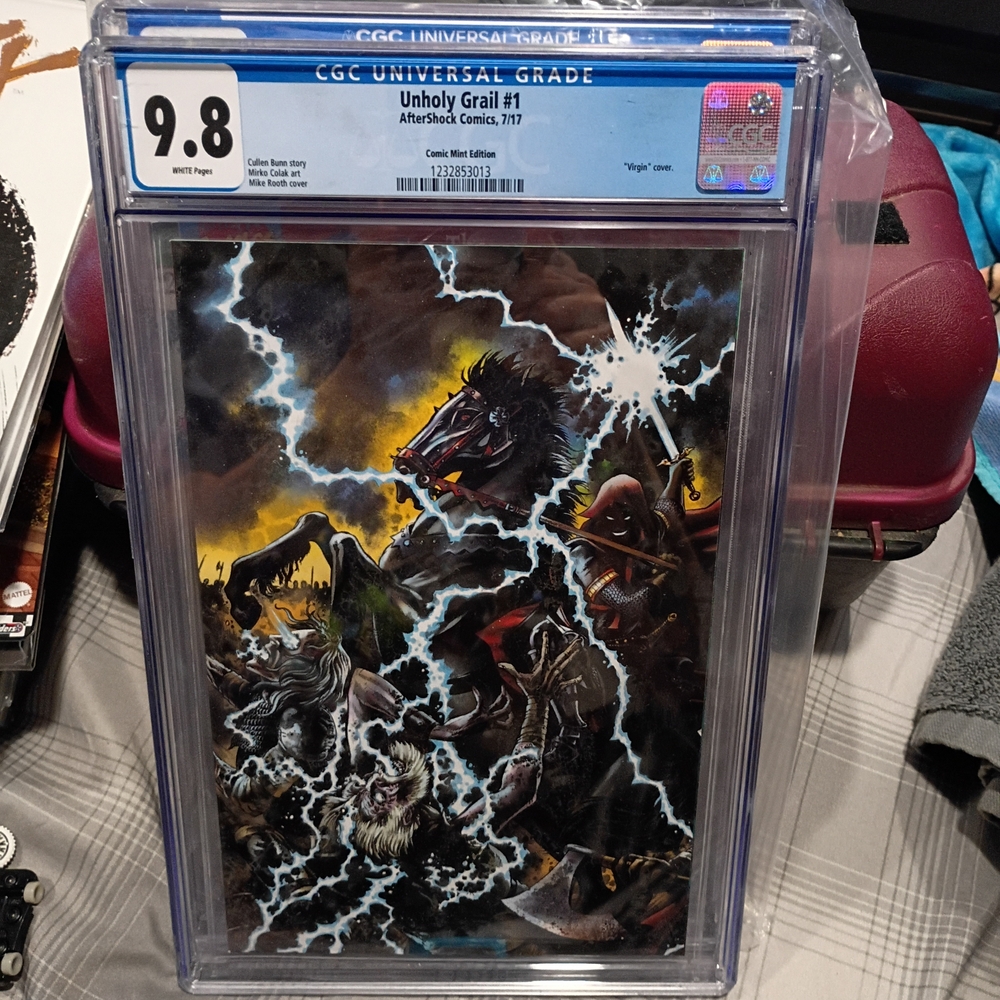 Unholy Grail #1 CGC 9.8 Graded Aftershock Comics Comic Mint Virgin Variant